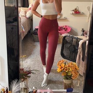 Red/Orange Lululemon leggings